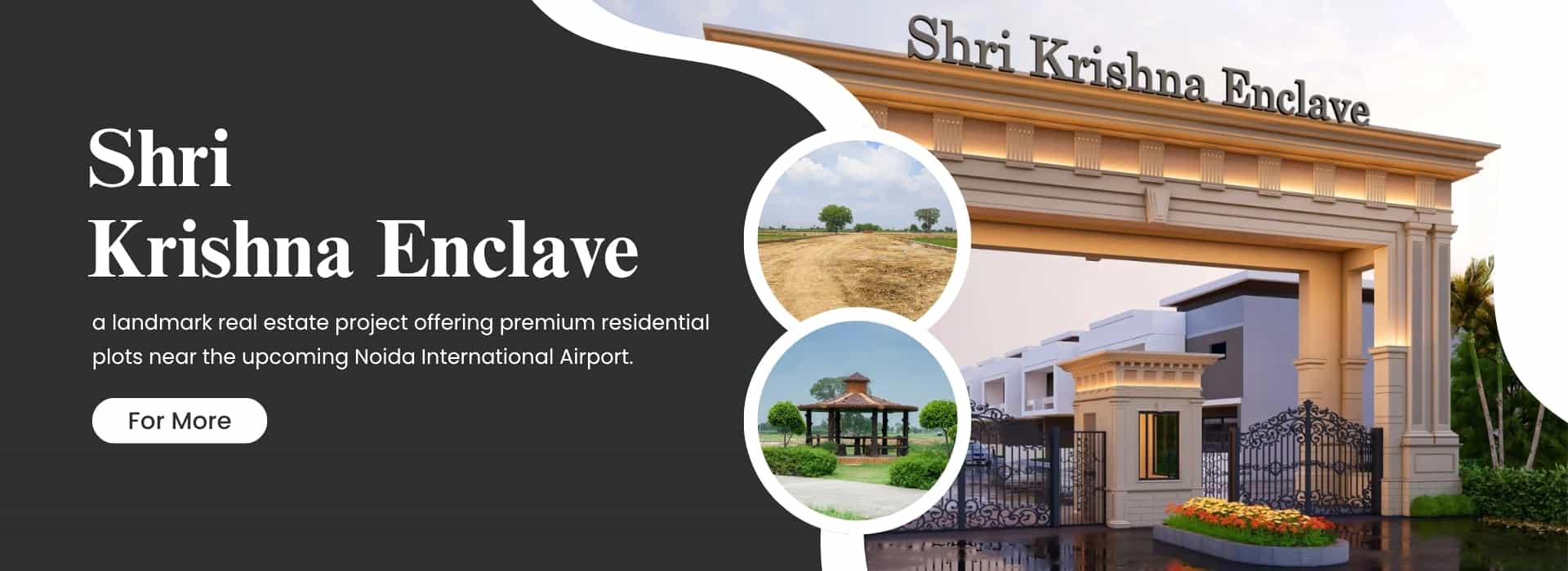 110gaj plot, 250 gaj plot, 300gaj plot, 500gaj plot - 400K/gaj Shri Krishna Enclave banner